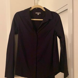 COS navy tailored shirt